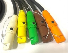 4/0 TYPE W Generator Power Cables SET 5pc F/PIGTAIL (277/480V Wye, 480V Delta)