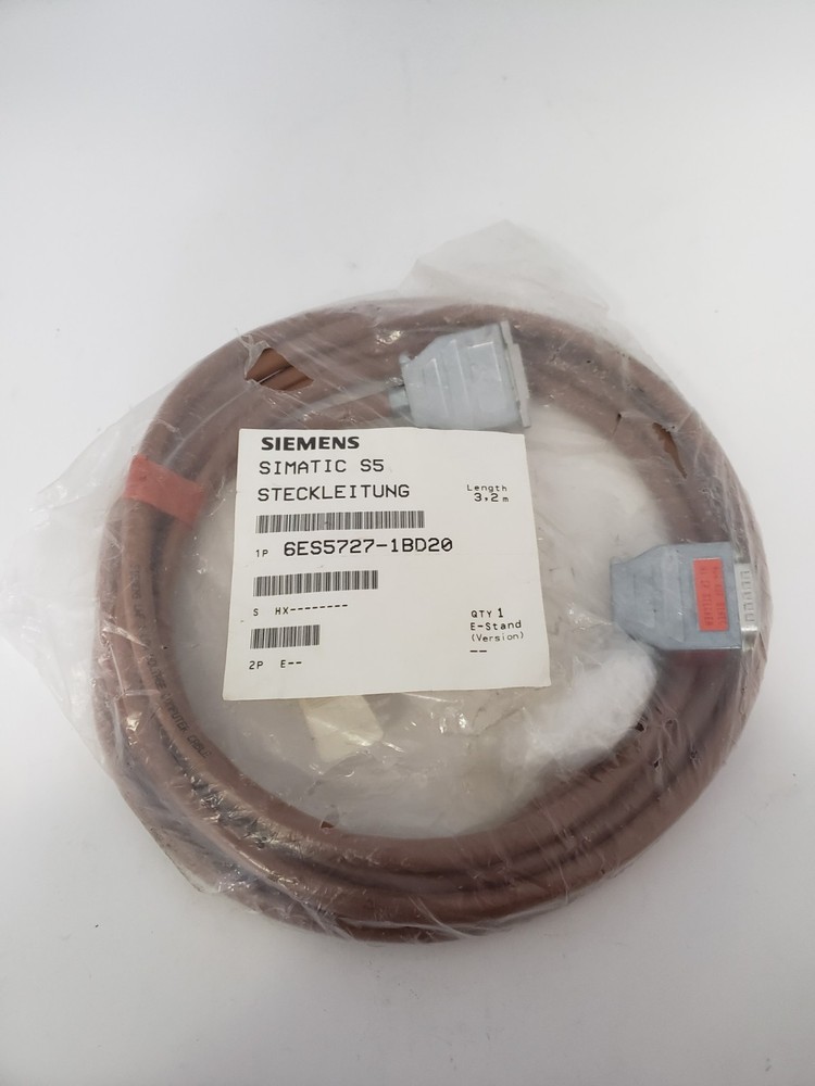 SIEMENS 6ES5727-1BD20 CABLE INDUSTRIAL COMPUTER CABLE 3.2 METERS LONG, NIB