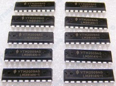 10x LM3914 IC LED Display Bargraph Driver + 100x 5mm LED Assorted Colors – USA