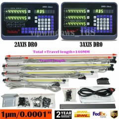 2/3/Axis Digital Readout LCD TTL 1um Linear Glass Scale DRO Display CNC Milling