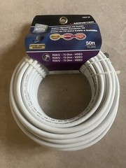 Monster 140047-00 RG6 Video Coaxial Cable 50′ TV Computers Electronics Brand New