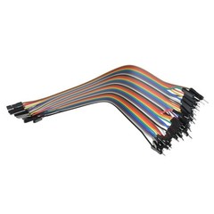 40PCS Dupont wire jumpercables 20cm 2.54MM male to female 1P-1P For Arduino
