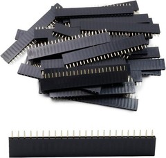 24 Way 2.54mm Pitch Female PCB Header Connector, 40 pcs Size: 1*24