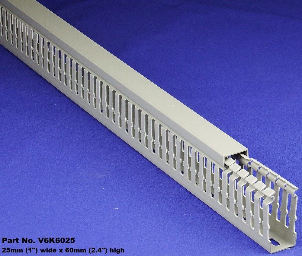 1 Set – 1″x2″x2m Gray High Density Wiring Duct & Cover UL/CE/CSA Listed