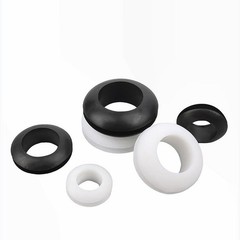 Open Grommets Black/White Rubber Wiring Ring Blind Plug Bung 3mm 4mm 5mm~90mm