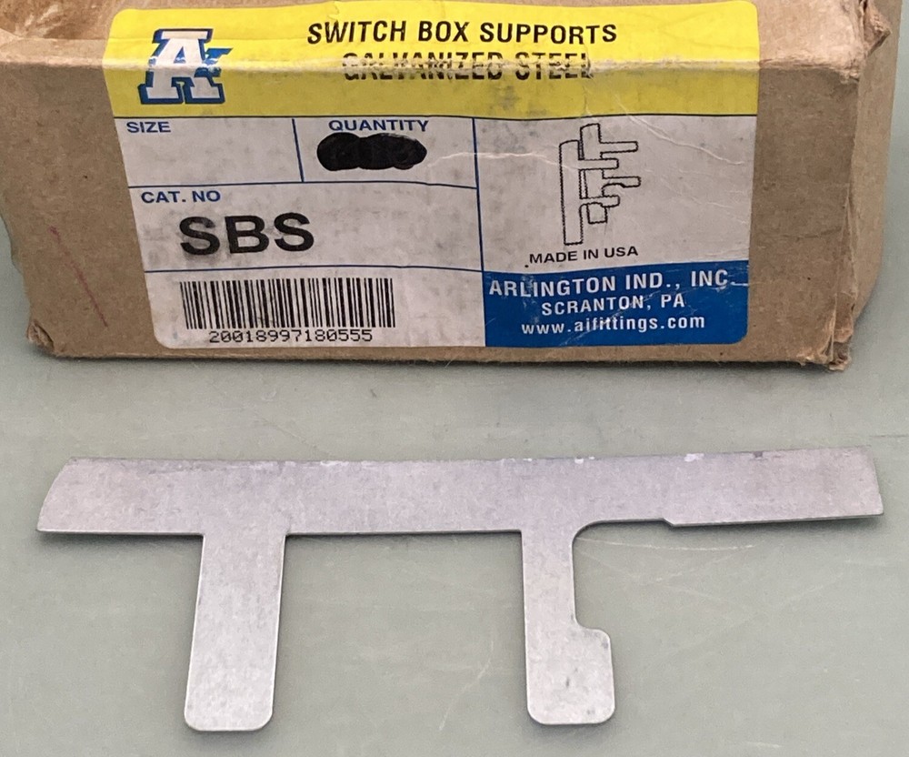 QTY 90 NEW ARLINGTON SBS Switch Box Supports