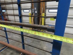 Industrial Custom Wire Spool Organizer Rack Cable Management 36 Rod 113x32x90″