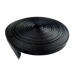 BLACK 100 FT 1/8″ EXPANDABLE WIRE CABLE SLEEVING SHEATHING BRAIDED LOOM TUBING