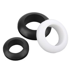 Open Grommets Black/White Rubber Wiring Ring Blind Plug Bung 3mm 4mm 5mm~90mm