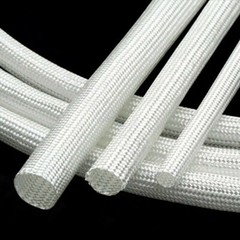 Fibreglass Fire Sleeve 600°C HIGH TEMP Wire Fiber Glass Tube Φ1mm~Φ50mm White