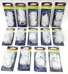Lot of 14 Packs Leviton 12777 Pack of 12 Clear Receptacle Outlet Safety Caps