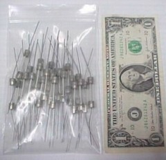 25 Buss MDL-V-2-1/2 Time Delay Fuses, Solder 2.5A Glass Slow Blow Electronics