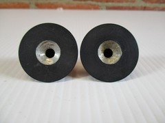 Skirted Knobs Aluminum Pair Test Equipment Ham Radio 1 1/2″ Wide 3/4″ Tall