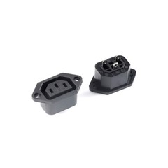 IEC Power Socket Connector AC 250V 10A Male Female Plug Jack 3 Pin PCB Panel