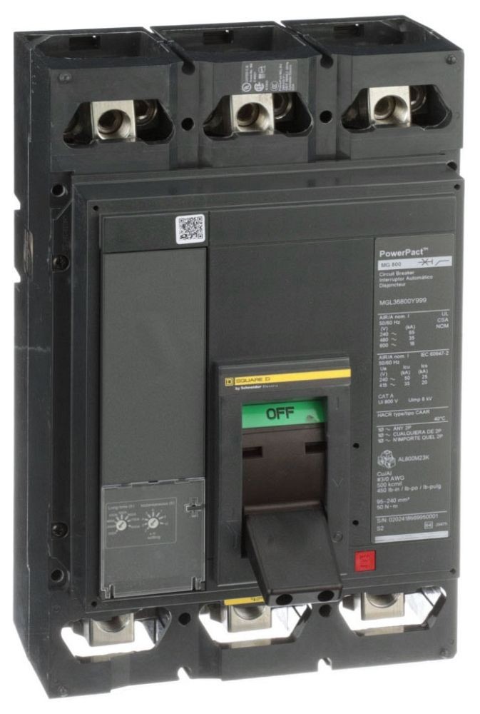 NIB – Square D – MJL36800 – 800A 3-Pole Circuit Breaker Powerpact M