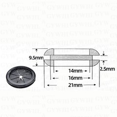 Rubber Round/Oval Rubber Plug Hole Grommet for Protecting Cable Wire Hole Plug