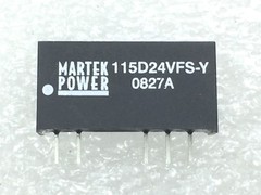 115D24VFS-Y MARTEK DC-DC 24VIN 2-OUT 15V/-15V 0.034A/-0.034A 1W 1 UNIT
