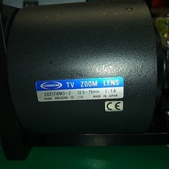 COSMICAR TV Zoom Lens C6Z1218M3-2 w/ SONY CCD Video Camera