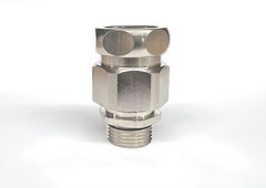 1710.60.13.19, AGRO, Combination Conduit Glans Rogress Nickel-Plated Brass
