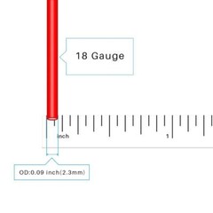 Flexible BNTECHGO 18 Gauge Silicone wire spool red and black each 50ft 18 AWG