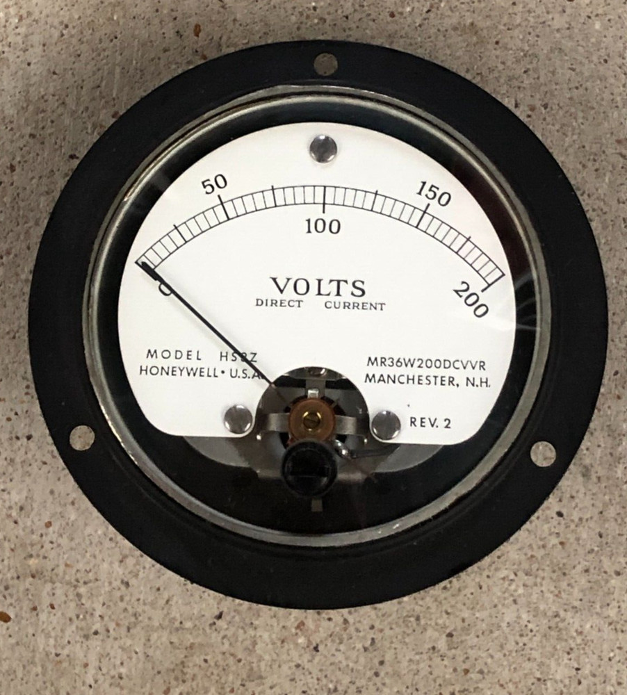 Honeywell Model HS3Z 0-200 DC Volt Meter Dial Gauge