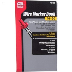 Self-Adhesive Wire Markers, 10 Sheet nVent 42-030 Set, Oil & Moisture Resistant