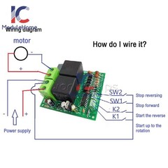DC12V 24V Relay Control Board DC Motor Forward and Reverse Controller 80A New