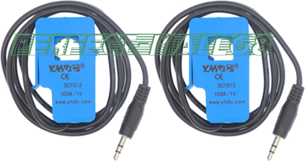 2PC new SCT013-000V 100A 1V Non-Invasive Split Core Current Transformer Sensor