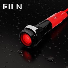 Indicator Light 10pcs 6mm 1/4 AC 12 24V Metal LED Waterproof Red Indicator Light