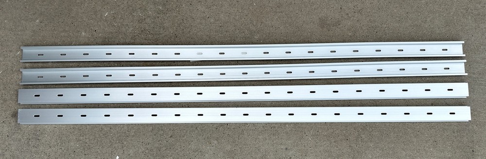 NEW 4pcs IDEC Aluminum DIN Rail 35mm 1m (39”) Low Profile