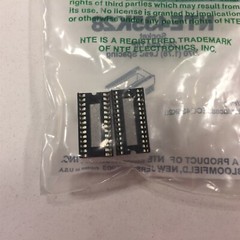 (6) NTE435K28 Socket 28 Lead DIP Type Package, 0.070 (1.78) Spacing – Lot of 6