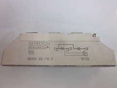 USED Semikron SKKH 92/16E Semipack 1 Thyristor/Diode Module SKKH9216E