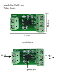 NOYITO 1-Channel PC817 Optocoupler Isolation Module Optoelectronic Isolator