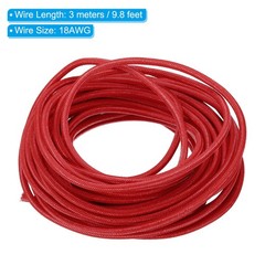 9.8Ft 18AWG Electronic Wire -30 to 200 Degree High Temperature Resistant Red