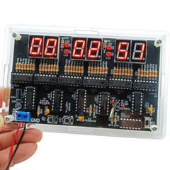 Digital Circuit Clock DIY Electronic Kit Electronic Clock Teaching Kit With Case