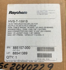 Raychem Tyco 15 Kv Trifurcating Splice 3/C PILC HVS-T-1591S Kit 885157-000 NIB