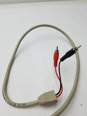VCR BK CH1/L RD: CH2/R, 2 Sided Black and Red Battery Pin Cable