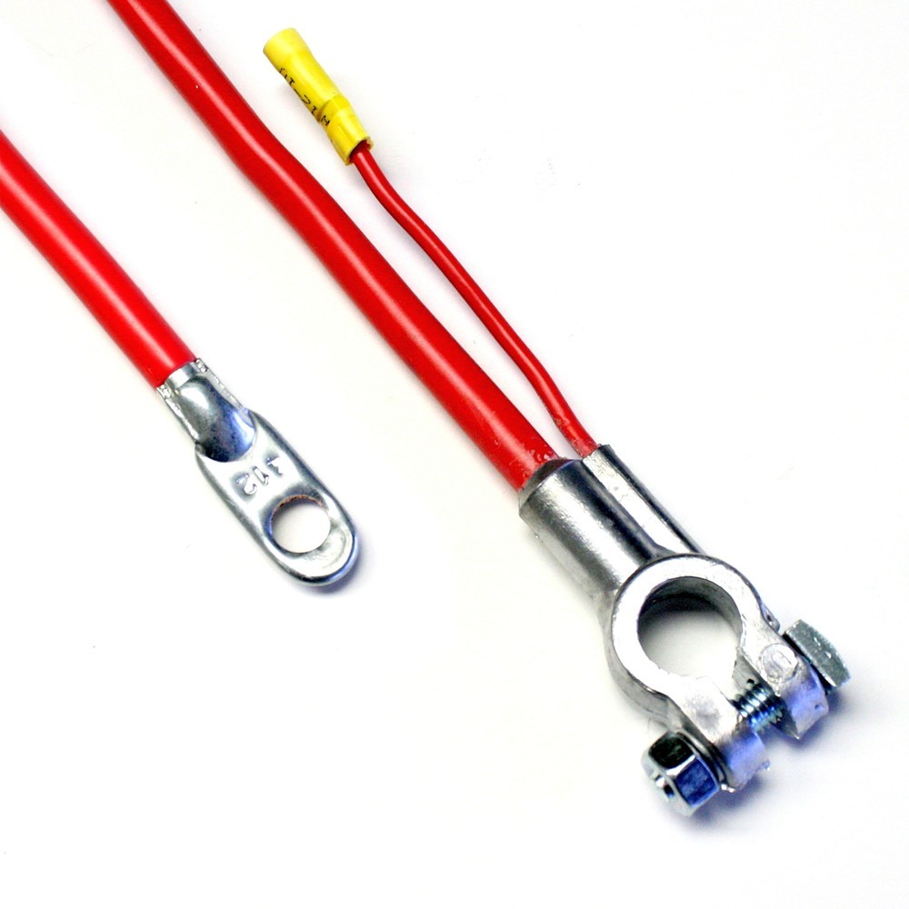 Deka / East Penn 00173 CABLE, BATT TOP 2 GA 25″ W/AUX RED 1/CS