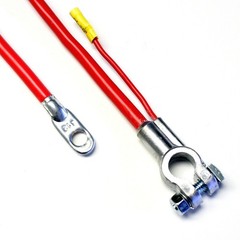 Deka / East Penn 00173 CABLE, BATT TOP 2 GA 25″ W/AUX RED 1/CS