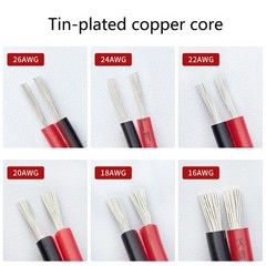 UL2468 2-Way PVC Heavy Duty Flat Wire Cable , 16/18/20/22/24/26/28/30 AWG