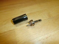 Vintage HH Smith 227 Black 1/4″ Male Stereo Plug,NOS
