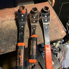 LOT OF (3) I FARGO 2 Lowell Reversible Lineman Ratchet 1 x 1-1/8 x 3/4 USA