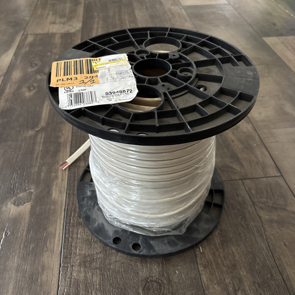 Southwire 63946872 300′ 14/3 NMW/G Ground Romex SIMpull residential indoor