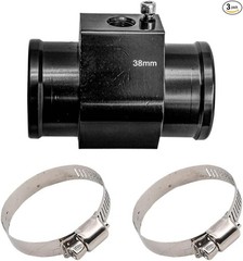 3PCS Auto Water Temp Joint Pipe, Sensor Gauge Radiator Hose Adapter Size: 38MM