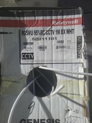 New Box, Genesis RG59/U 95 CCTV 400 foot white wire box general coaxial cable