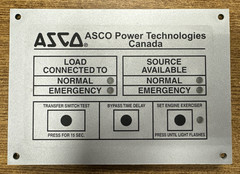 ASCO 473708W SERIES 300 MEMBRANE SWITCH/PANEL **USED GUARANTEED**