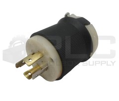 NEW HUBBELL HBL2411 TWIST LOCK MALE PLUG 3 POLE 20A 125/250V *READ*