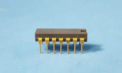 ONE Pc – IC AND/NAND GATE, SN7460N, DM8060N, National Semi, PDIP14, Gold