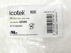 OPEN BOX Icotek 42509 QT 9 Split Cable Grommets 8pcs for Round cable