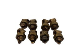 NOS LOT OF 8 Burndy 6 Run 14/6 AWG Copper Split Bolt Connector KS17